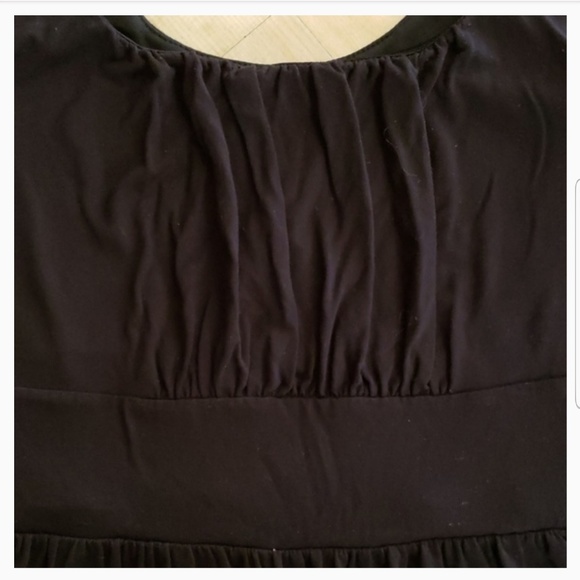 Merona Cotton Black Dress - Picture 4 of 5